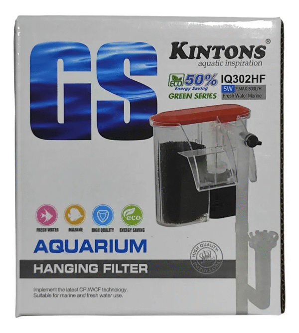 Kintons IQ-HF Series Slim Aquarium | Fish Tank Hanging Filters
